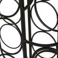 WINE RACK black-metal+mesh