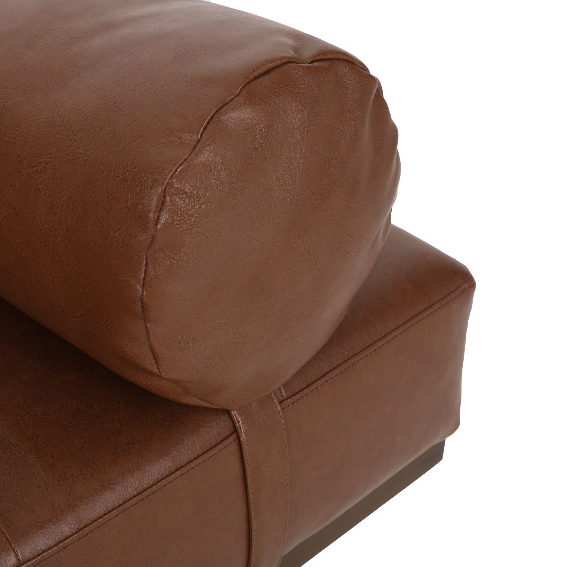 CHAISE LOUNGE light brown-pu leather