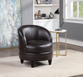 Sophia Swivel Chair Brown - Dark Brown Wood