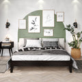 Nix Queen Platform Bed Black - Queen Black Wood