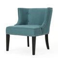 Fabric Occaisional Chair, Dark Teal - Teal Fabric