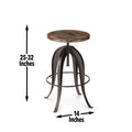 Sparrow Round Setup Stool Dark Brown - Dark Brown