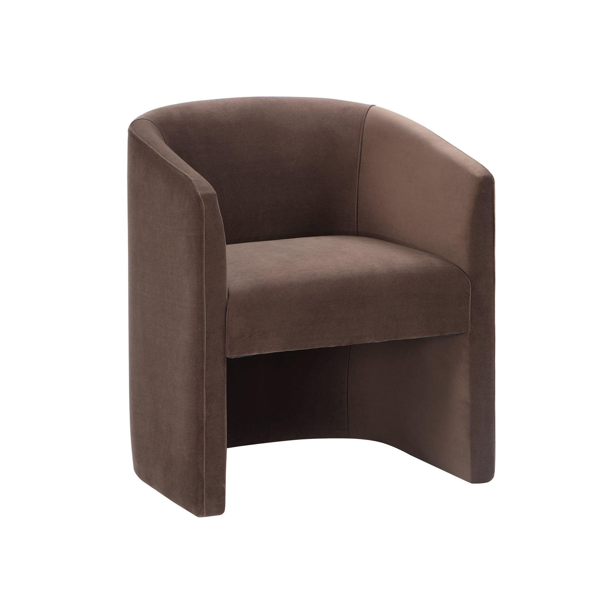 Iris Upholstered Dining Or Accent Chair Cocoa -