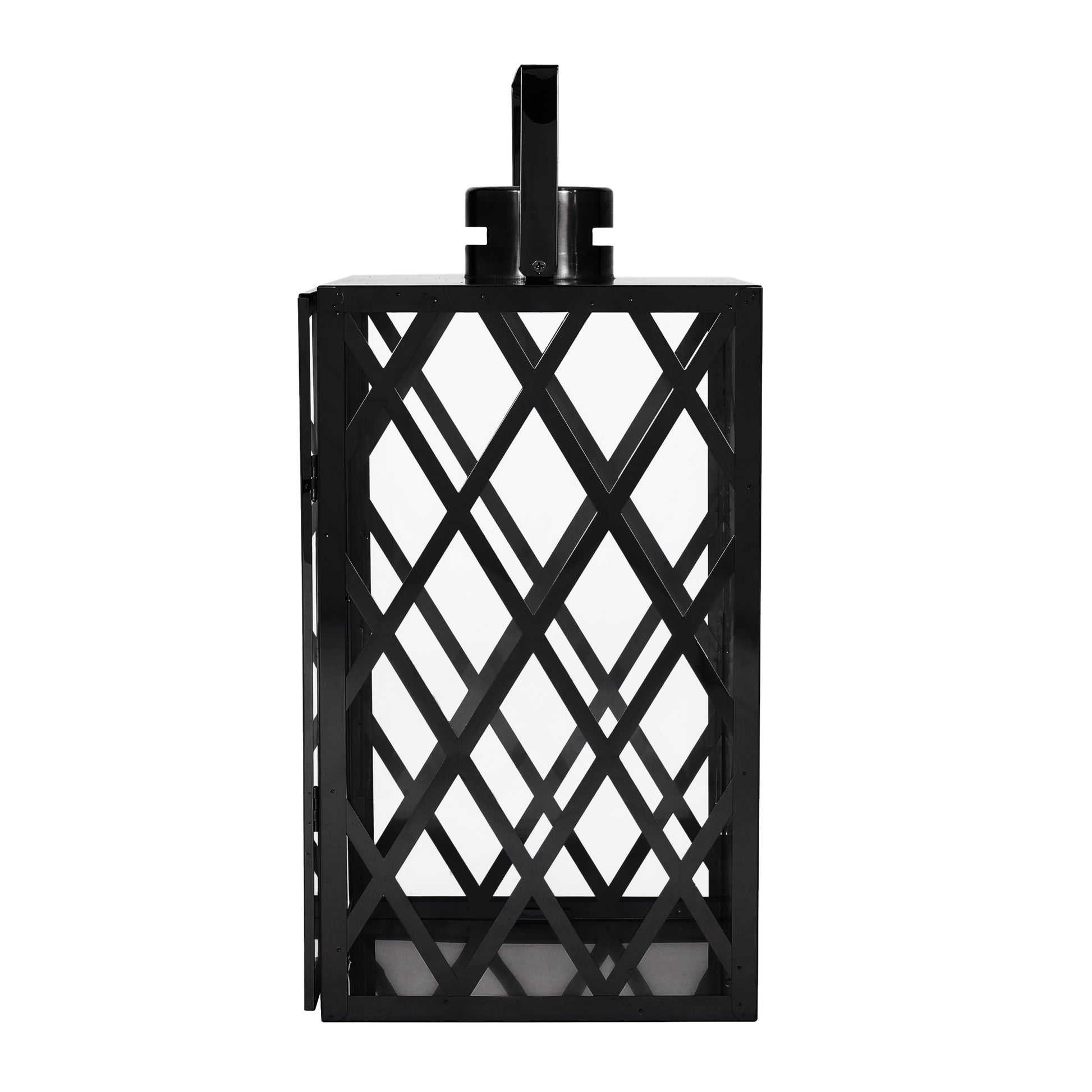 Anton 18"H Stainless Steel Lantern - Black