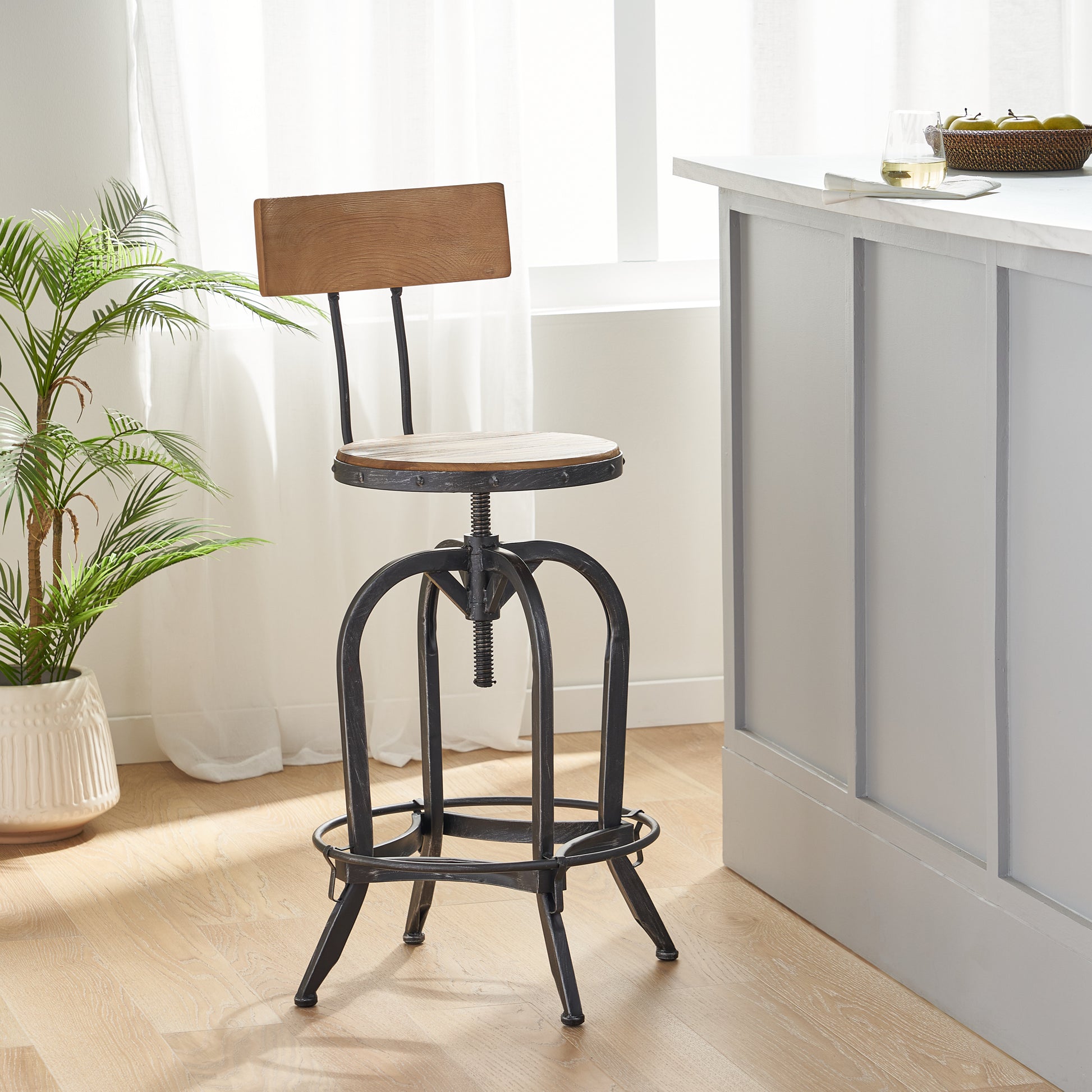 Barstool With Fir Wood