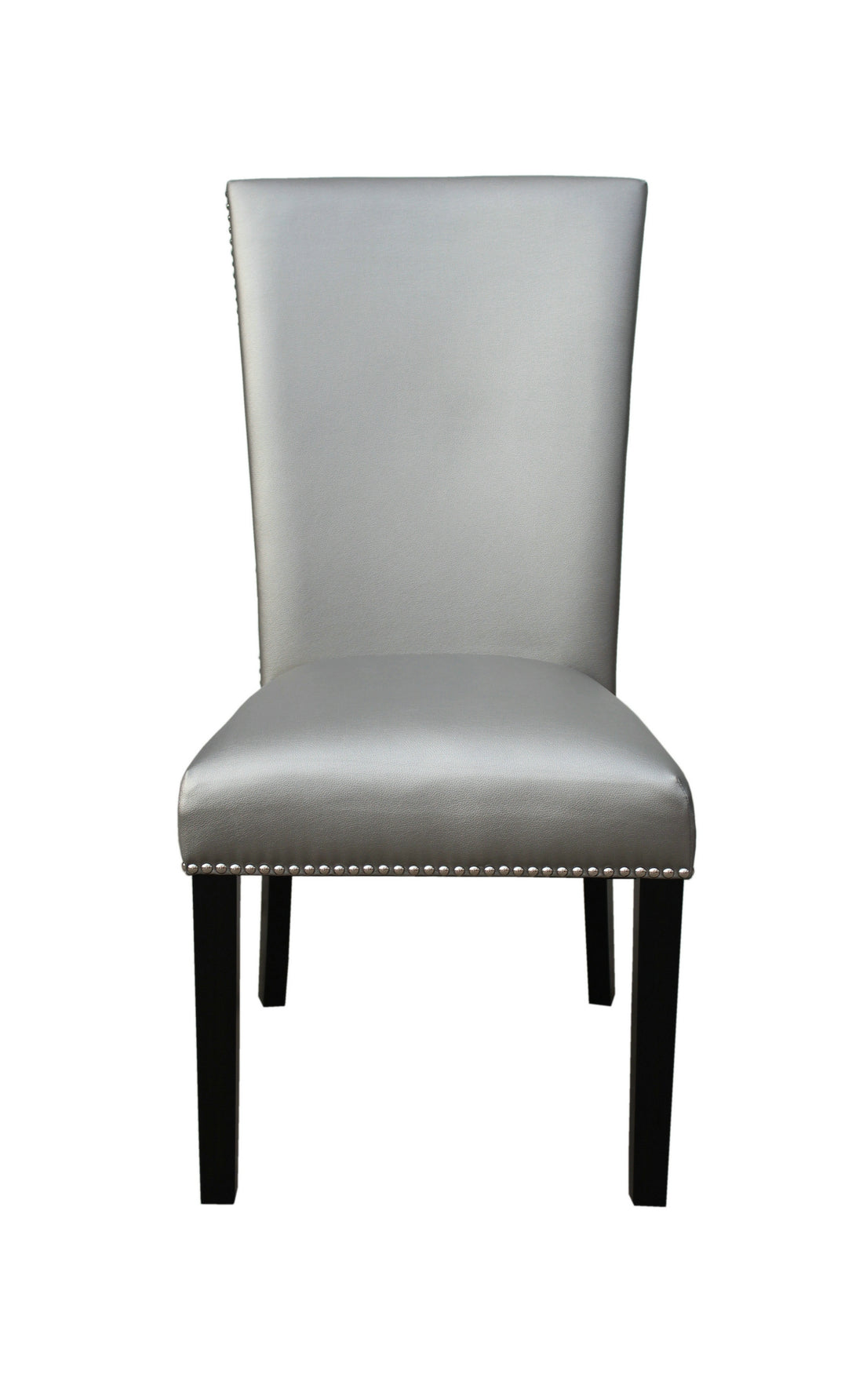 Camila Pu Dining Chair Set Of 2 Silver - Silver