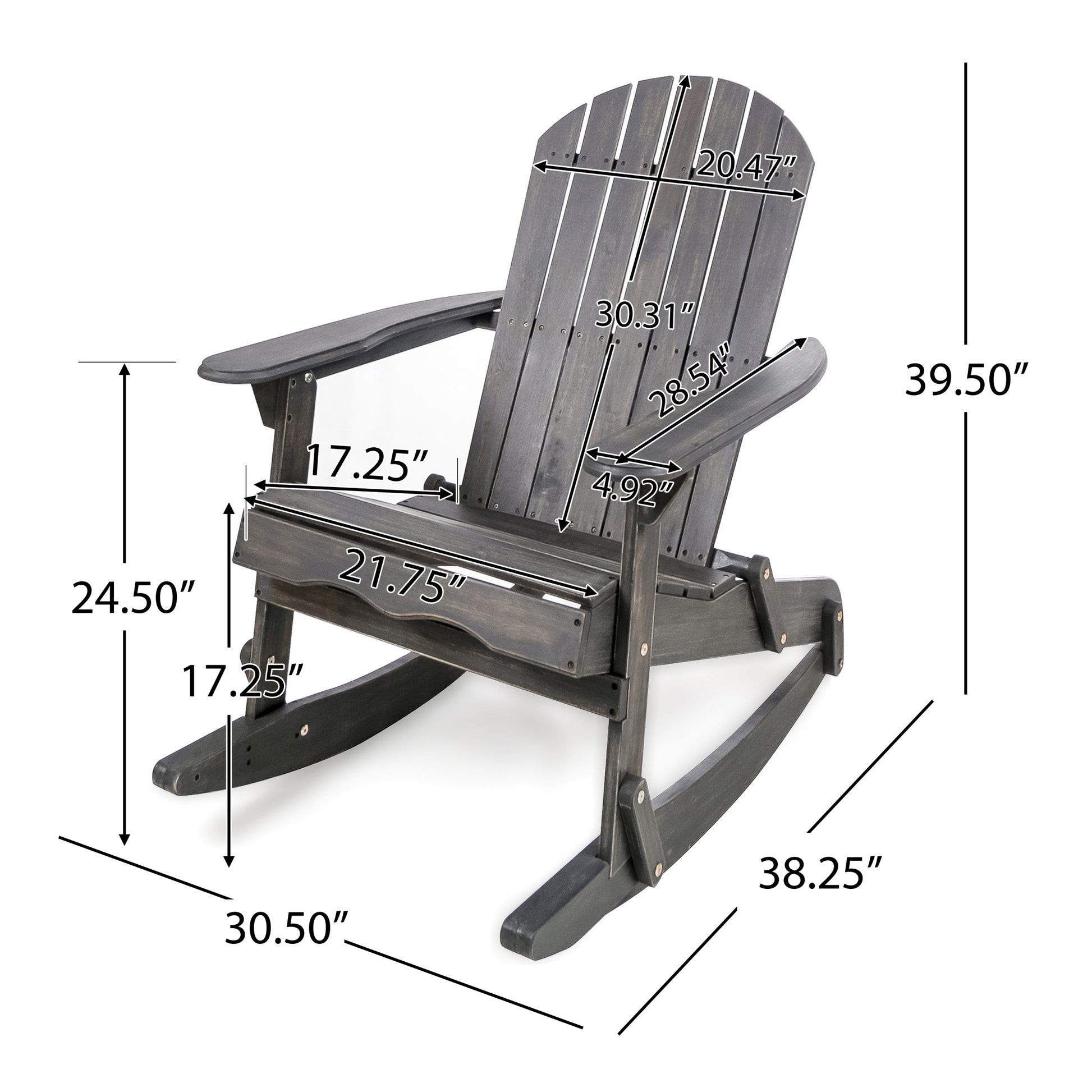 Malibu Adirondack Rocking Chair