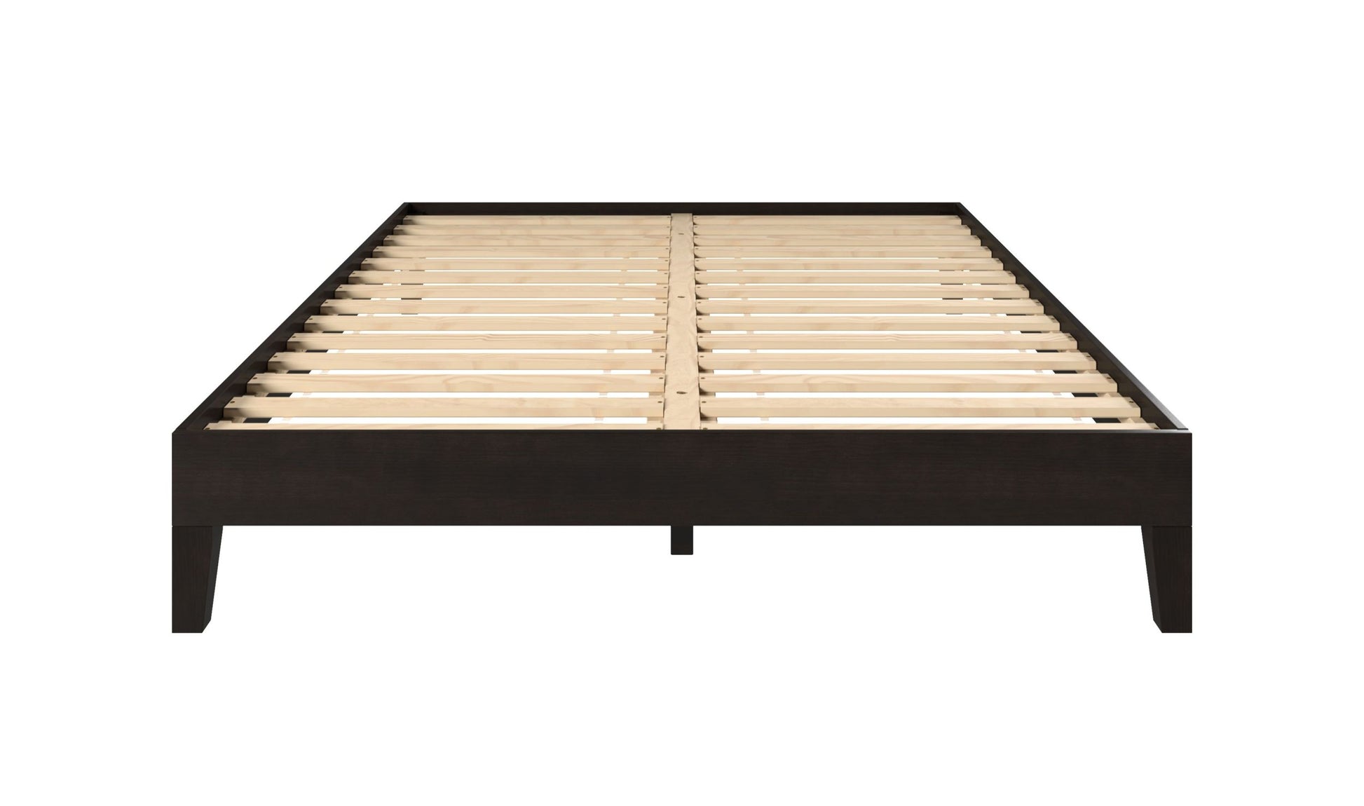 Nix Queen Platform Bed Black - Queen Black Wood