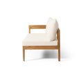 Brooklyn Sofa Set Teak Beige - Beige Acacia Wood