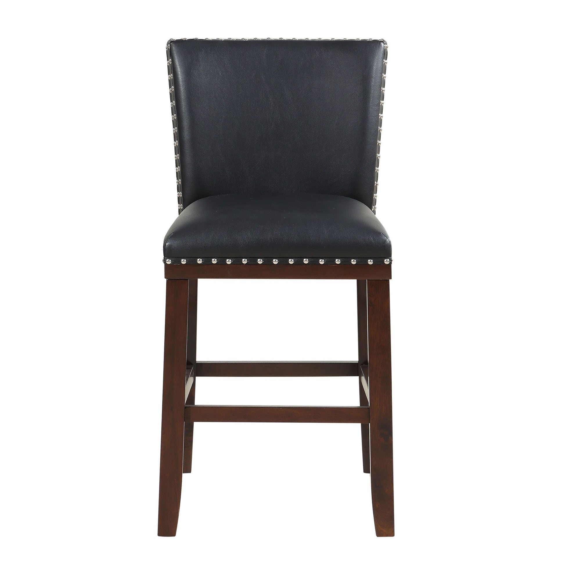 Tiffany Counter Chair Set Of 2 Black - Black Wood